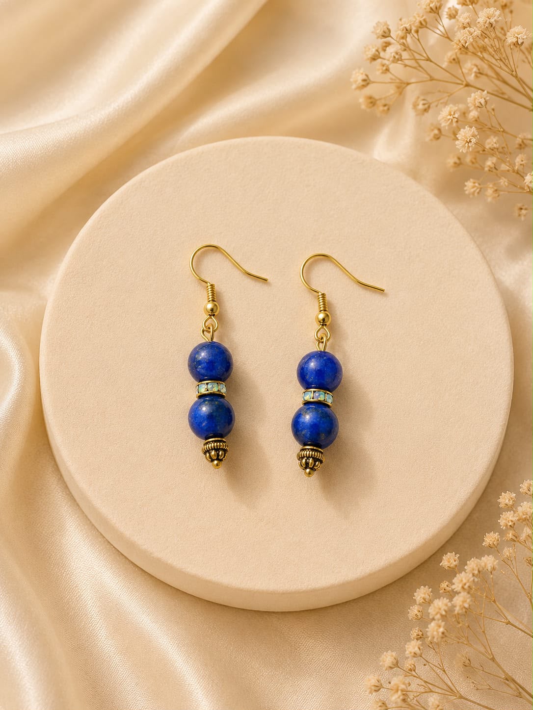 Lapis Lazuli in 18K gold plated silver