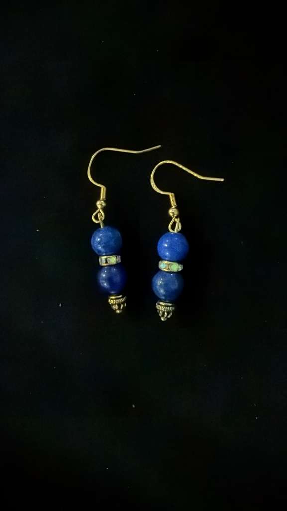Lapis Lazuli in 18K gold plated silver