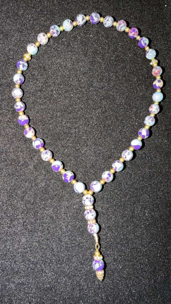 Purple Blue Jasper, 8 mm