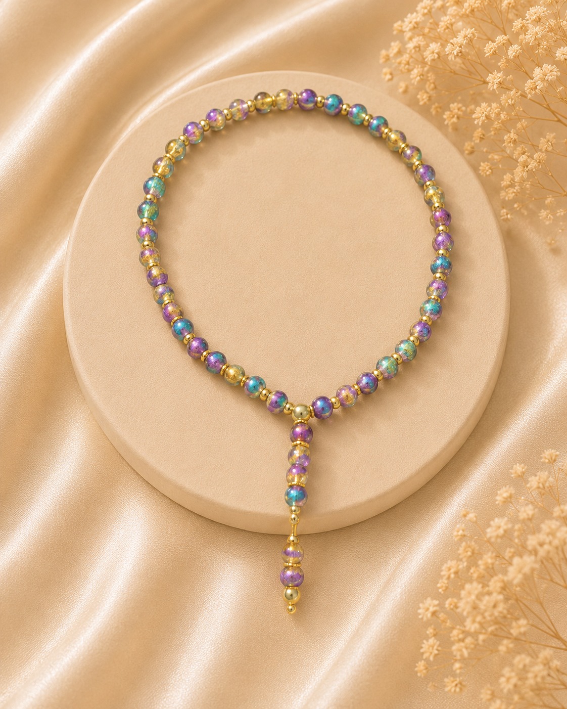 Rainbow Hematite, 8 mm
